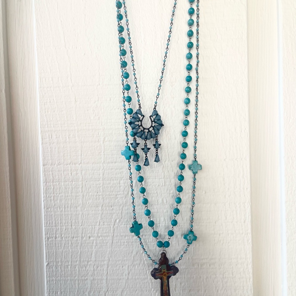Turquoise Beaded Western Necklace Bundle